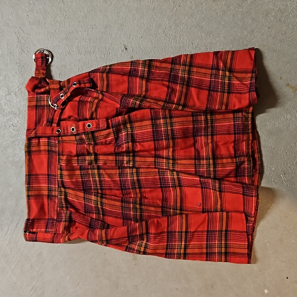 Women's small red plaid skirt-great for Christmas!